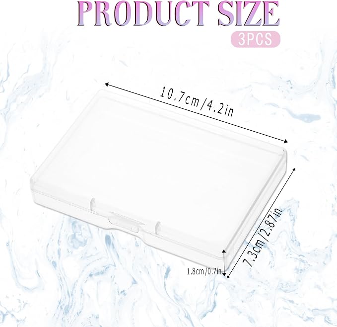 KALIONE 3-Piece Portable Travel Cotton Pad Holder - Image 2