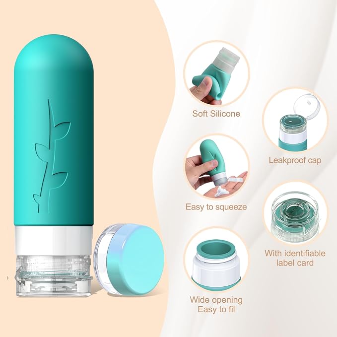 18 Pack Travel Bottles for Toiletries - Image 3