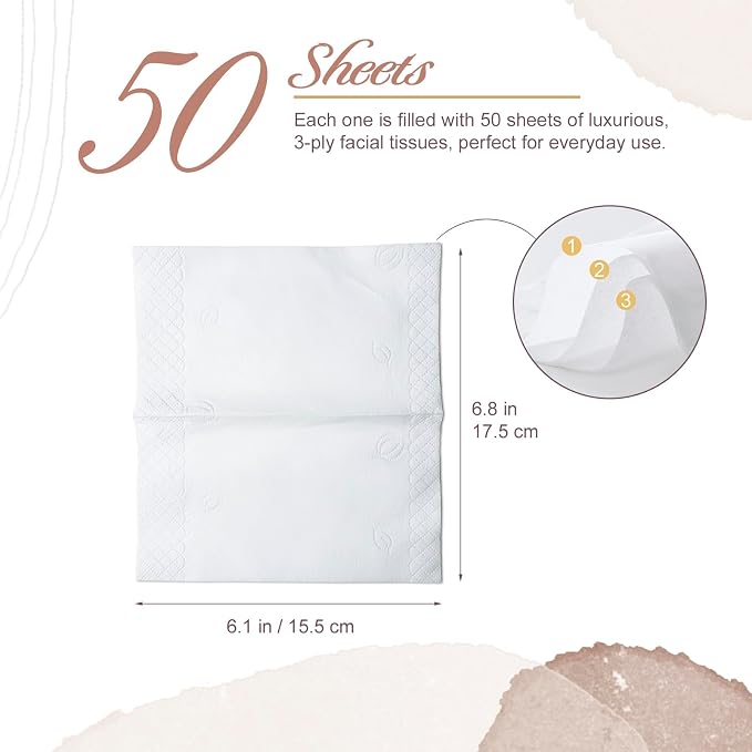 Car Tissues Cylinder, 50 Tissues per Canister, Facial Tissues - Image 4