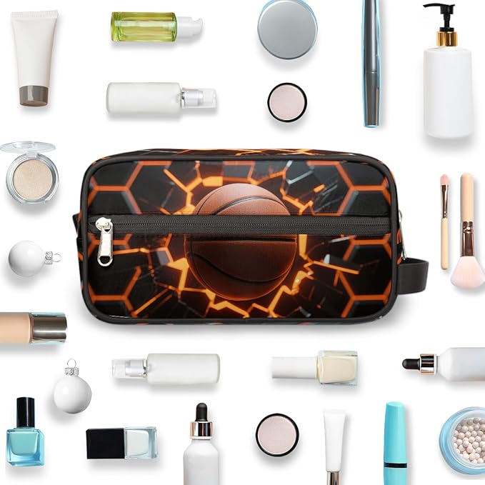 Abstract Basketball Kids Toiletry Bag - Image 5