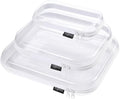 Hard Sided Clear Zipper Case for Storage- Professional-Grade Plastic Clear by Unknown
