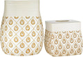 Zahari Home 2pc Seraphina Bathroom Set Waste Basket & Tissue Cover Modern by ZahariHome