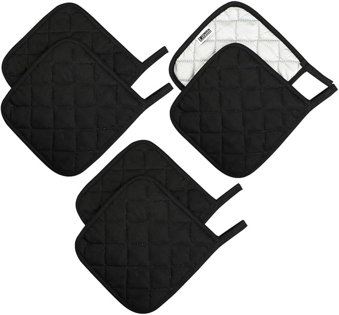 6 Pack Potholders Kitchen Pot Holders Set, Cotton Pot Holders by Lifaith