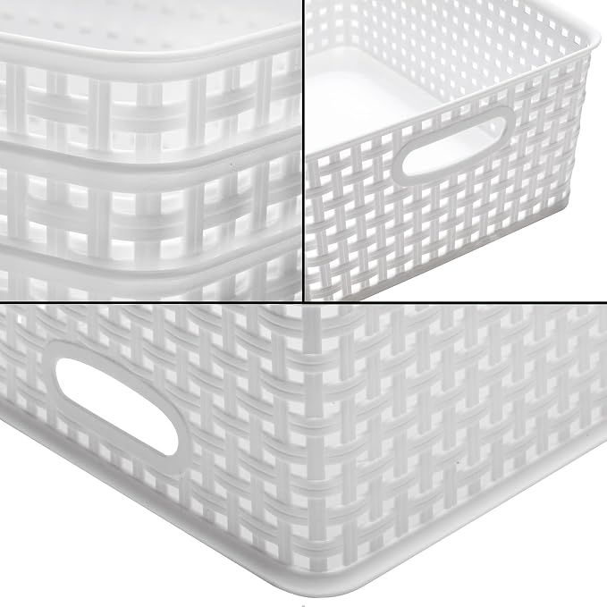 Plastic Storage Baskets for Organizing - Image 2