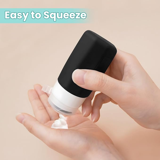 2 oz Travel Bottles, Small Size Containers, TSA Approved Silicone Toiletries - Image 4