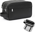 MIRASON Travel Toiletry Bag for Men Thickened Leather Travel Bag for Toiletries by MIRASON