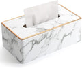 Tissue Box Cover, PU Leather Tissue Box Holder Rectangular Tissue Holders by LADSTAG