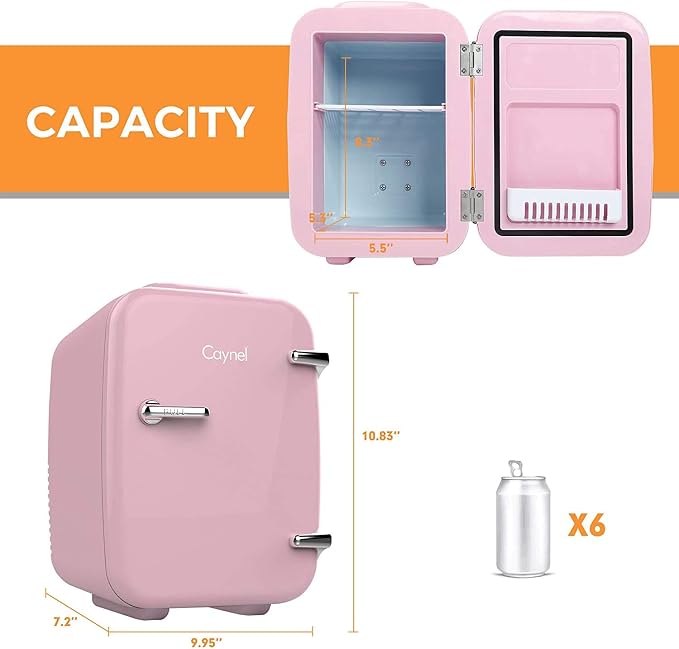 CAYNEL Mini Fridge Portable Thermoelectric 4 Liter Cooler and Warmer - Image 9