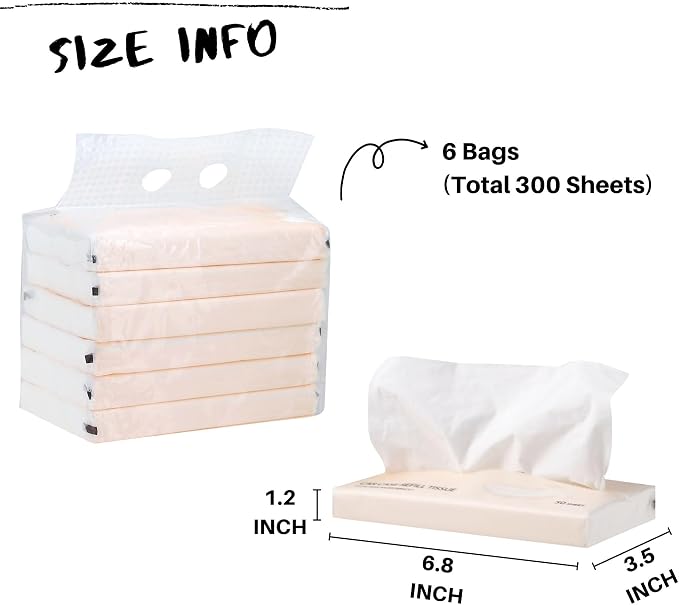 Car Tissue Refills 300 Sheets Facial Tissues Refills - Image 2