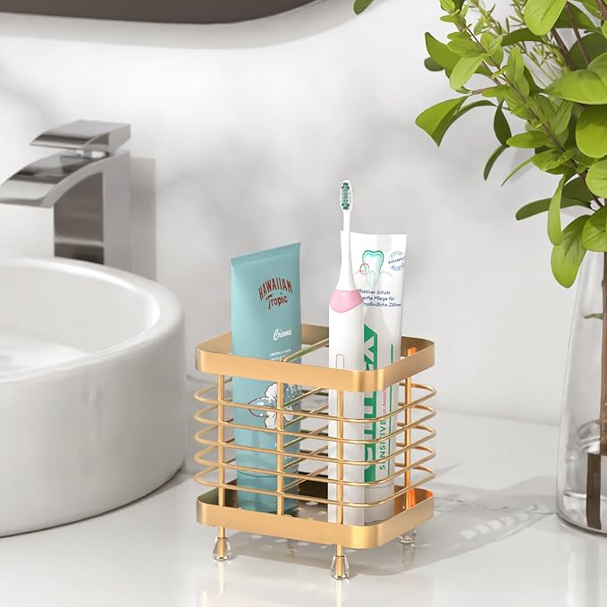 Luxspire Toothbrush Holders for Bathroom, Stainless Steel Electric Toothbrush - Image 6