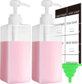 Clear Soap Dispenser with Waterproof Labels, Thickened Plastic Hand Soap by Lewistin