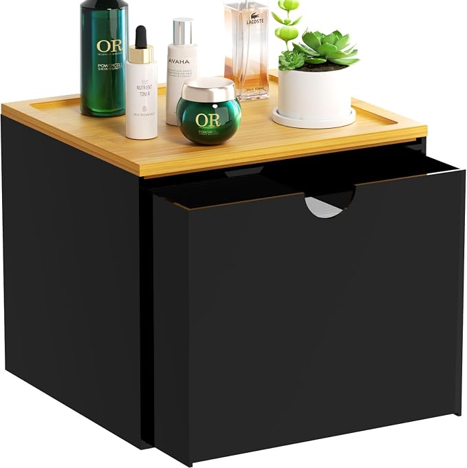 VITVITI Drawer Disposable Face Towel Holder Box, Acrylic Facial Towel Container by VITVITI