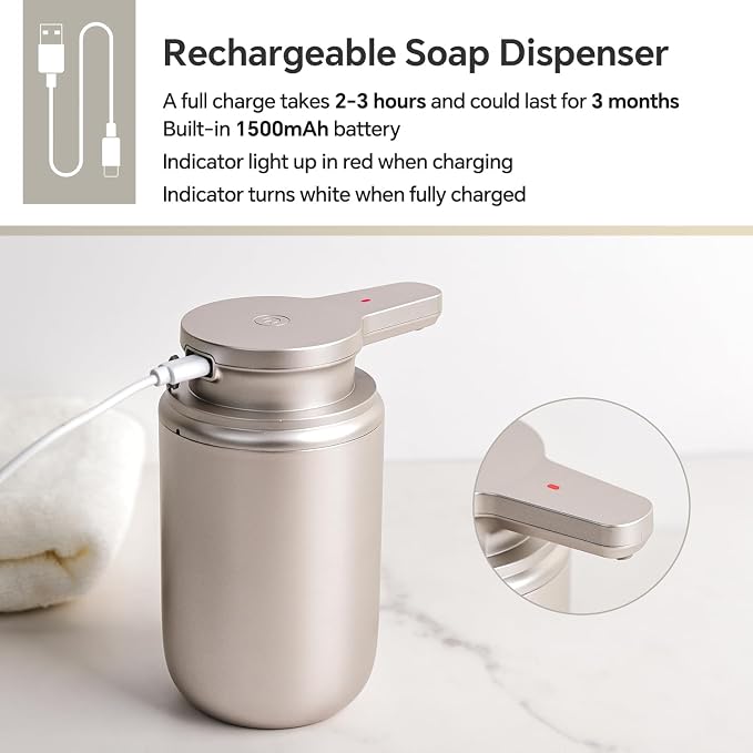 LAOPAO Automatic Liquid Soap Dispenser, Touchless Hand Soap Dispenser - Image 6