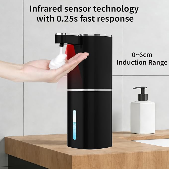 Automatic Foaming Soap Dispenser, Touchless Rechargeable Hand Soap Dispenser - Image 7