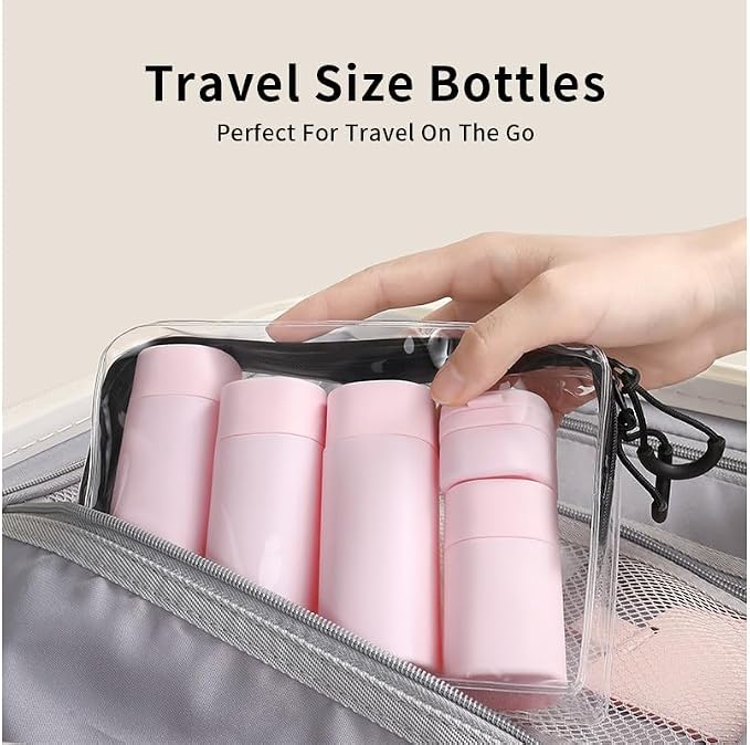 5 Pack Brief and Fashion Travel Bottles TSA Approved, BPA Free Travel Size - Image 4