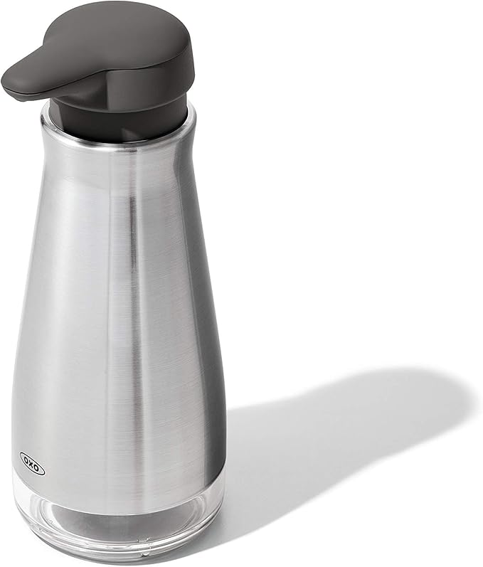 OXO Good Grips Stainless Steel Soap Dispenser, Kitchen and Bathroom Accessories by OXO