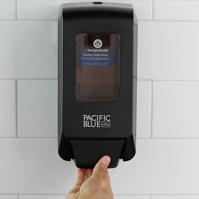Georgia-Pacific Pacific Blue Ultra Manual Push Soap Dispenser, Wall Mounted - Image 2