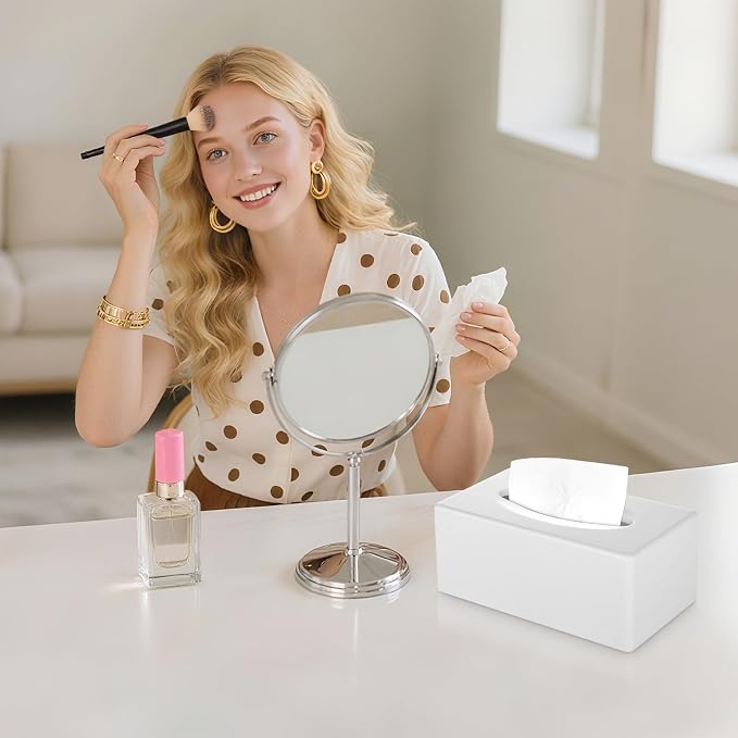 Tissue Box Cover, Rectangular Facial Tissue Holder - Image 2