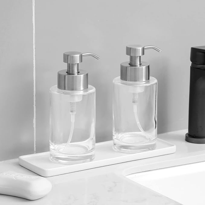 Foaming Soap Dispenser Set, 12 Oz Glass Hand Soap Dispenser - Image 5