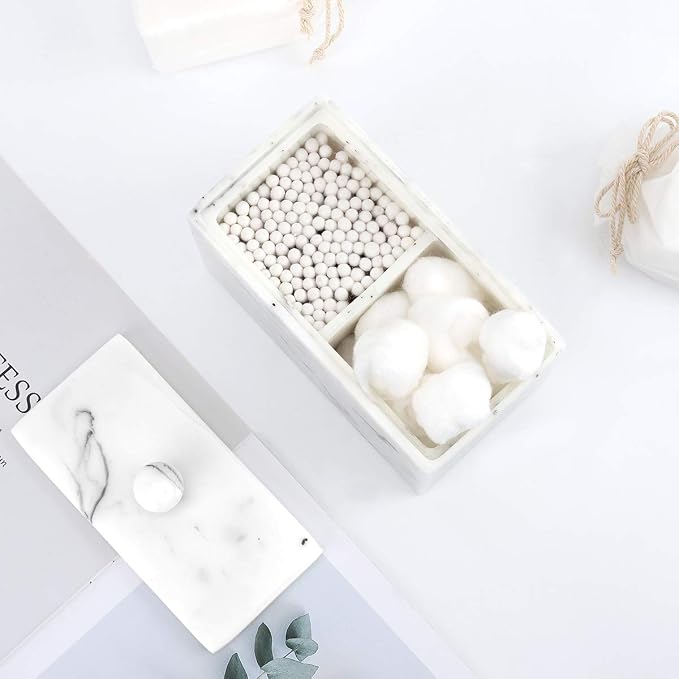 Luxspire Cotton Swab Holder, Qtip Holder Dispenser - Image 2