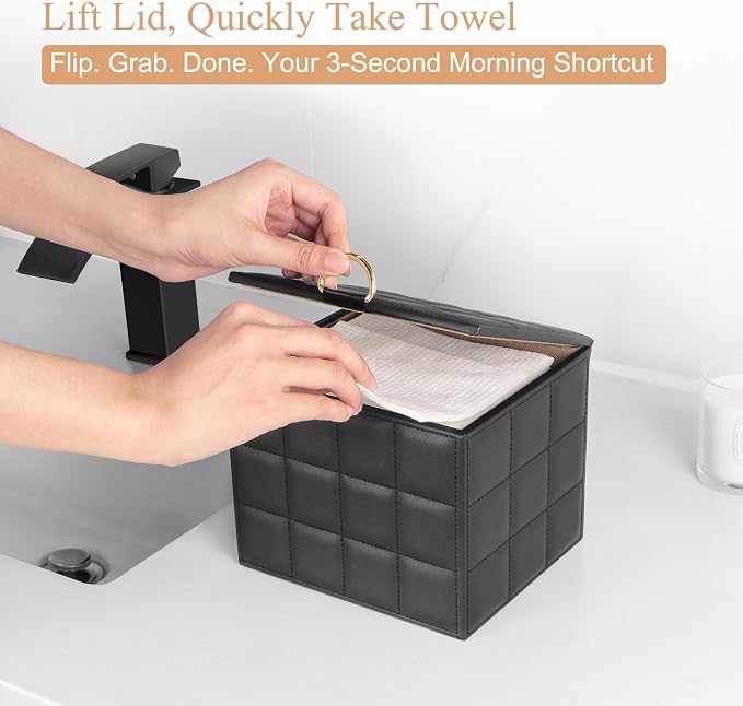 Disposable Face Towel Holder Box, Reusable Organizer - Image 7