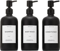 HOMCDALY Shampoo and Conditioner Dispenser, 21oz 3-Pack Refillable Shampoo and by HOME