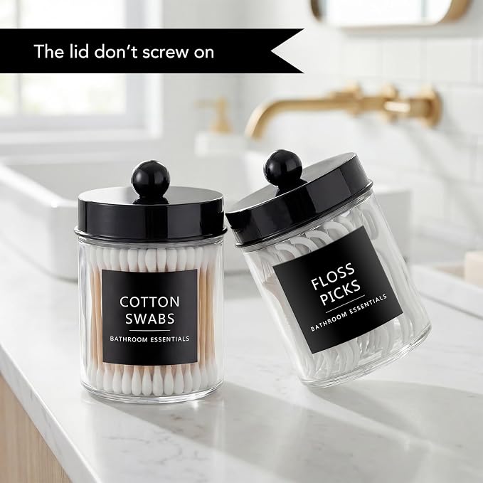 Amolliar 2 Pack Qtips Dispenser Holder - Image 3