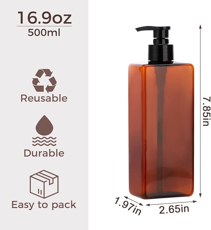 Suream Amber Shampoo and Conditioner Dispenser - Image 3