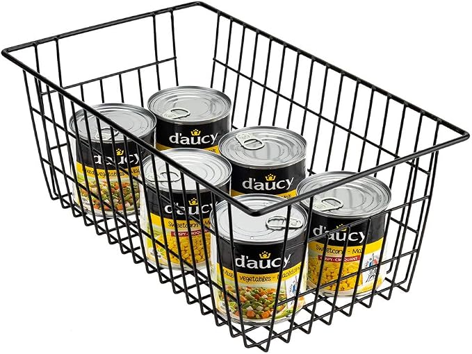 SANNO Freezer Wire Baskets, Refrigerator Freezer Baskets Wire Metal Storage - Image 4