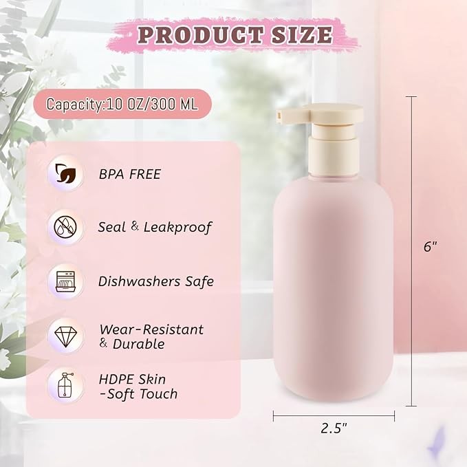 6 Pcs 10 oz Soft Plastic Bottles - Image 4
