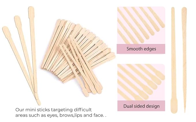 Mibly 1000 Pcs Wooden Wax Sticks - Image 3