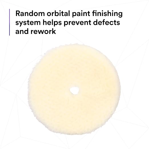 3M Perfect-It Random Orbital Coarse Wool Compounding Pad, Orbital Pads - Image 4