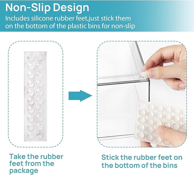 Vtopmart 4 Pack Clear Baby Bottle Organizer Set, Stackable Storage Drawers Ideal - Image 8