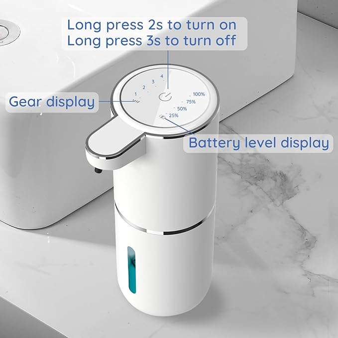 Liquid Soap Dispenser, Automatic Soap Dispenser, 13.5oz/400ml Automatic Soap - Image 3