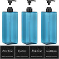Suream 33.8oz/1000ml Lotion Dispenser, Square Soap Dispenser Set by Suream