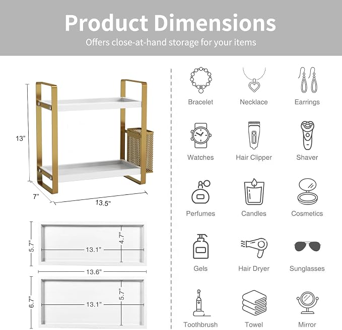 LEMIKKLE Bathroom Counter Organizer - Image 5