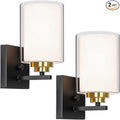 Set of 2 Wall Sconces for Bathroom, Modern Vanity Light Fixtures, Farmhouse by WelcometoVerRon