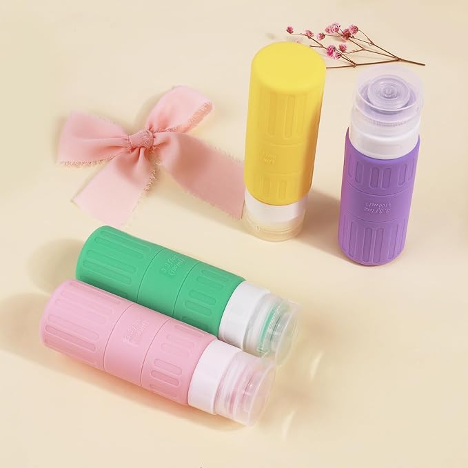 GLAMFIELDS Travel Bottles for Toiletries, TSA Approved 3.3oz Size LeakProof - Image 4