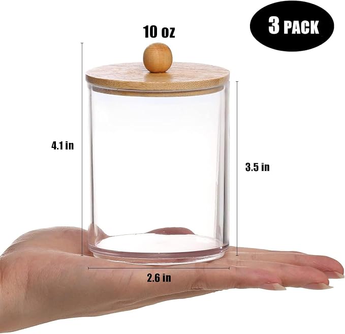 3PCS Acrylic Qtip Dispensers Holders - Image 6