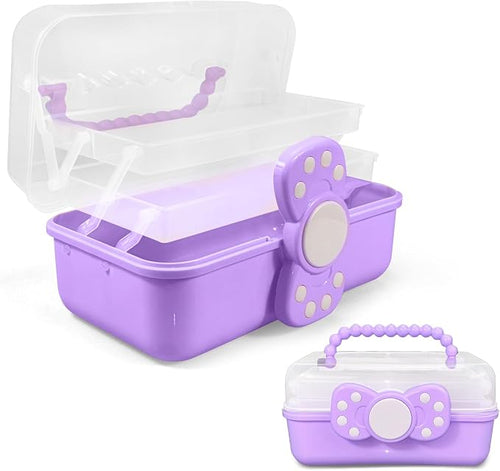 10.6in 3-Layer Multipurpose Storage Box Art Craft Organizer Storage Box Kids by Rictinehome