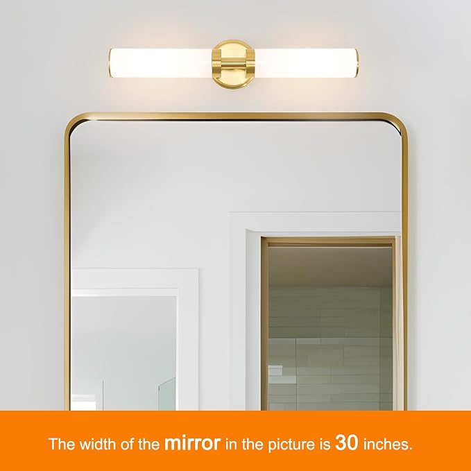 Antique Gold Wall Sconces Set of 2, Modern Bathroom Vanity Lights - Image 3