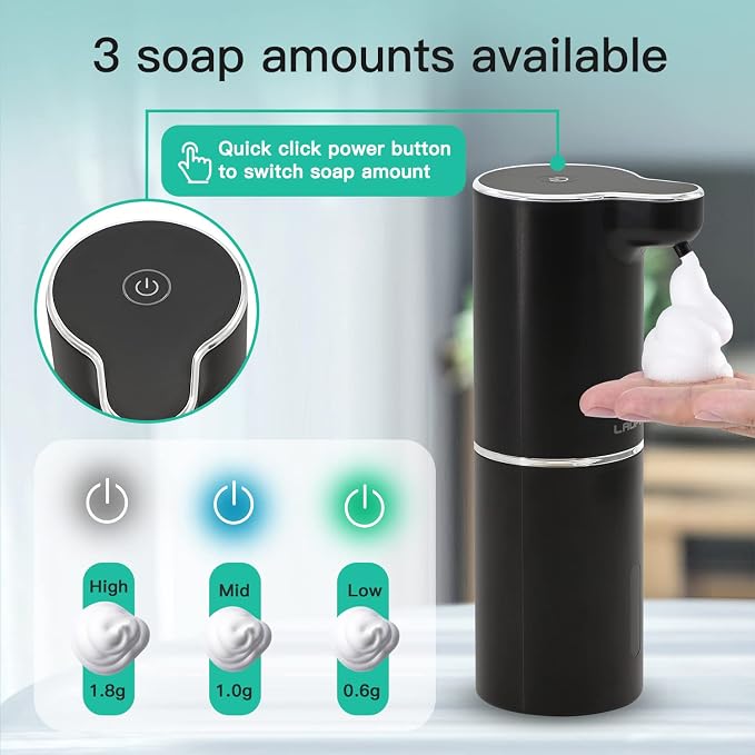LAOPAO Automatic Foaming Hand Soap Dispenser Touchless Foam Soap Dispenser - Image 3