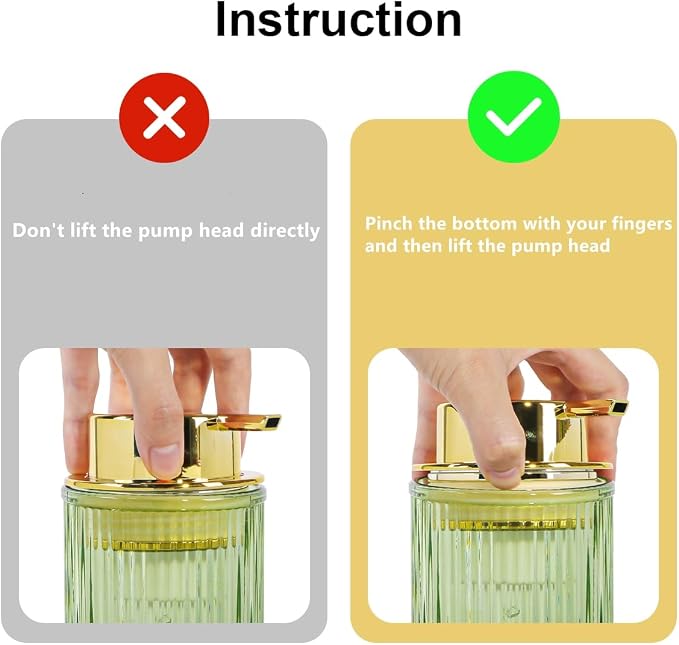 Foaming Soap Dispenser, 12 Oz Green Glass Foam Hand Soap Dispenser, Refillable - Image 5