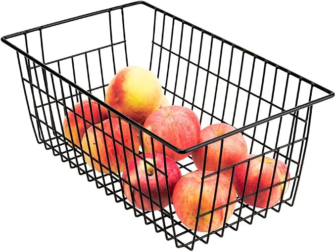 SANNO Freezer Wire Baskets, Refrigerator Freezer Baskets Wire Metal Storage - Image 3