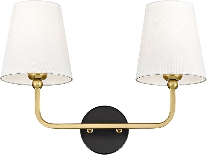 2-Light Bathroom Light Fixtures, Double Wall Sconce by Metwet