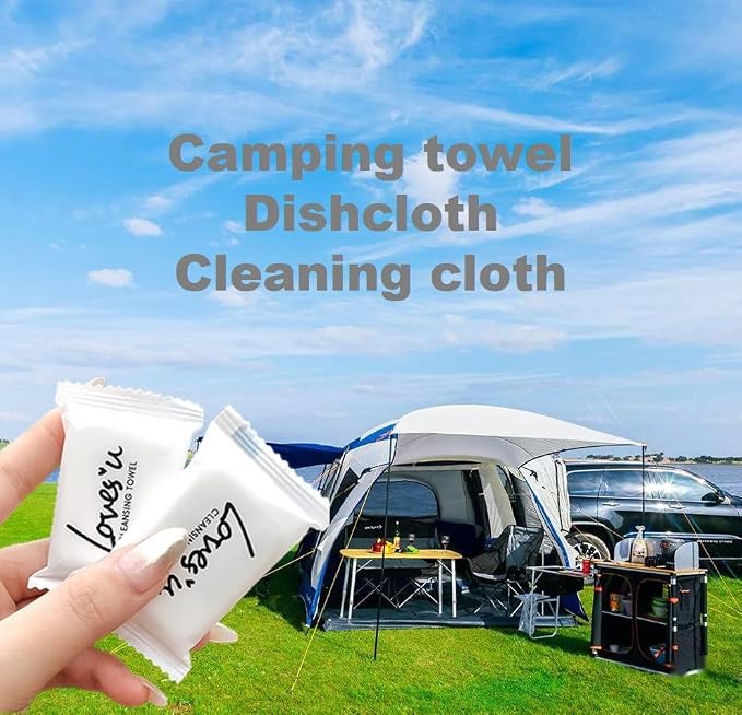 Compressed Washcloths Towels, Premium Disposable Wash Cloths - Image 2