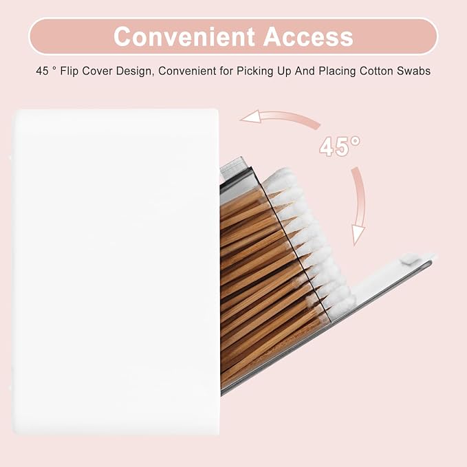 Qtip Holder, Wall Mount Qtip Holder Organizer - Image 6