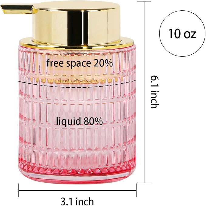 Foaming Soap Dispenser, 10 Oz Refillable Foaming Pump Bottle - Image 7