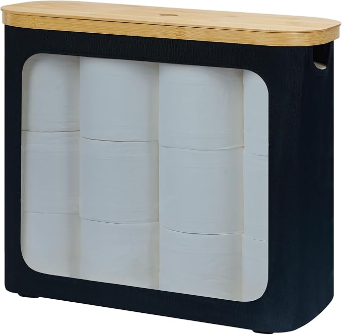 Toilet Paper Storage for 12 Rolls, Toilet Paper Basket by ROSOS