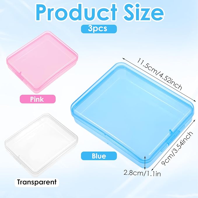 Portable Travel Cotton Pad Holder 3 Pcs Travel Qtips Case Cotton Pad Holder - Image 2